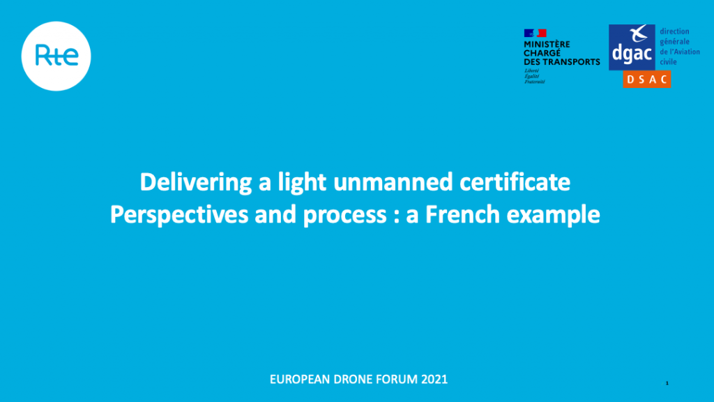 Light Unmanned Certificate LUC presentation EDF2021